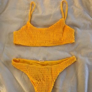 Yellow bikini